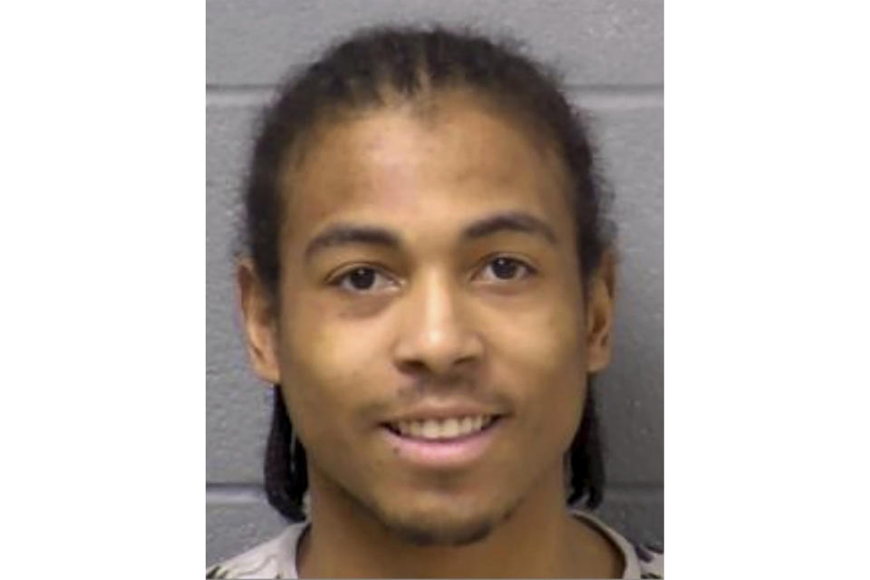 This undated photo released by the Joliet (Illinois) Police Department shows Romeo Nance. Police said Monday, Jan. 22, 2024, that Nance, suspected of shooting and killing multiple people in suburban Chicago, is believed to have fatally shot himself after a confrontation with Texas law enforcement officials. (Joliet Police Department via AP)