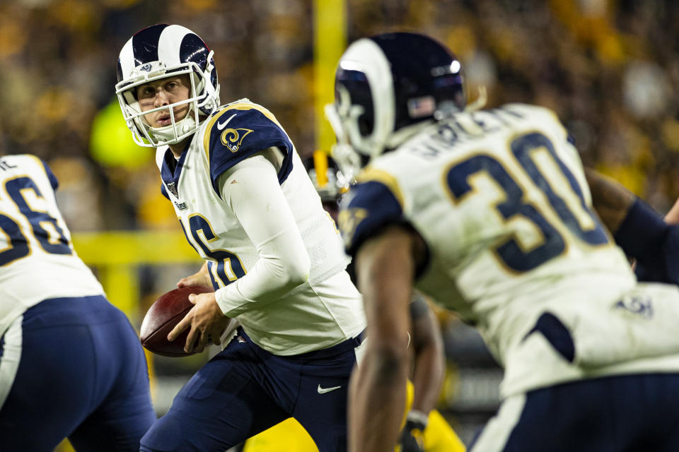 The duo of Jared Goff and Todd Gurley isn't what it used to be. (Mark Alberti/Icon Sportswire via Getty Images)