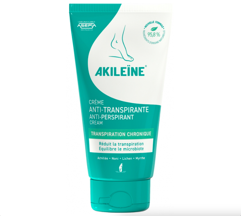 Crème anti-transpirante d'Akileïne