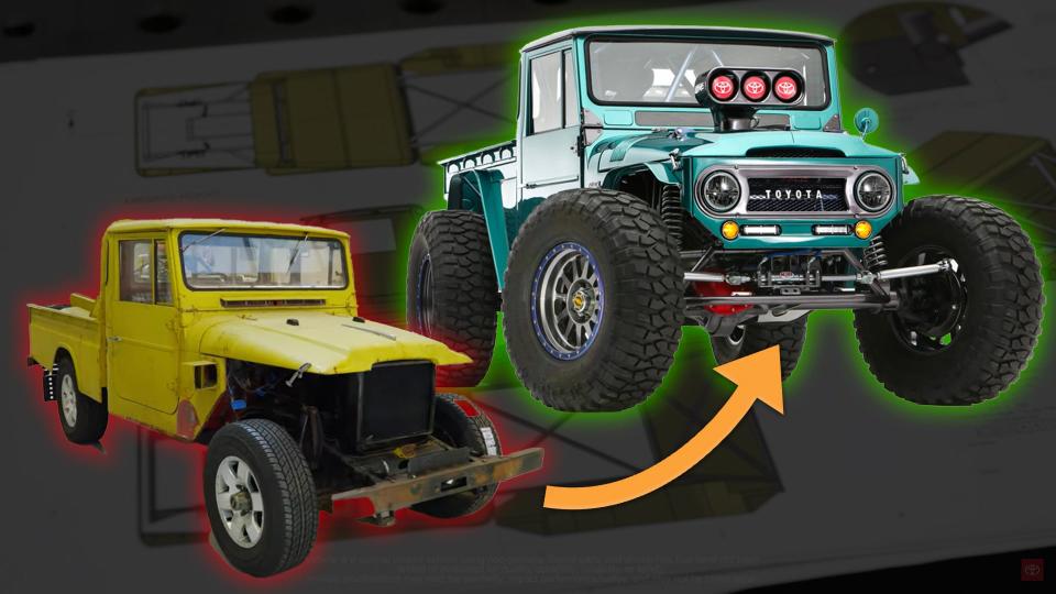 Watch This Old Toyota Land Cruiser Turn Into a Bruiser With a Secret Tank Tread photo