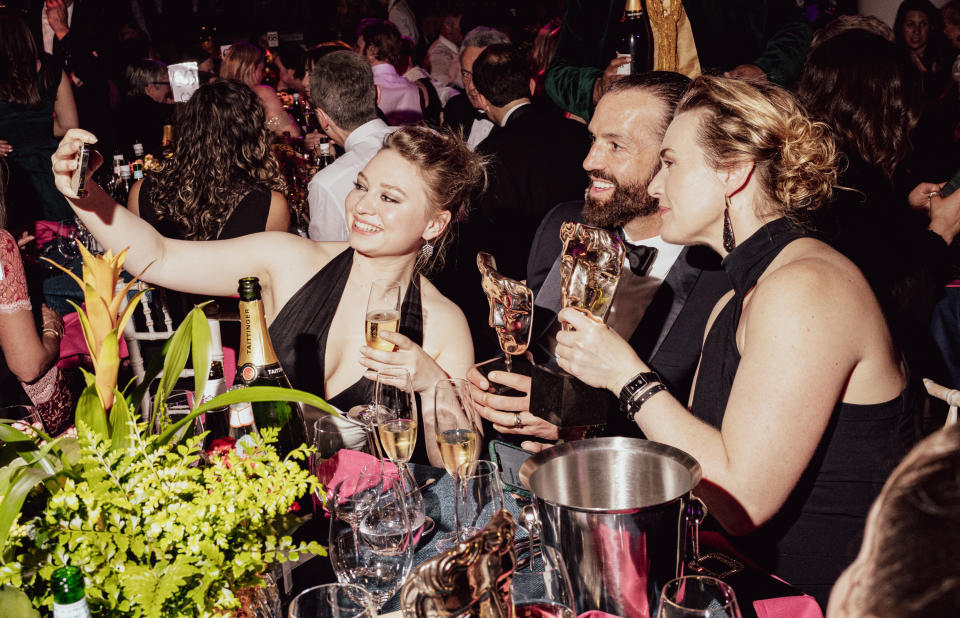 Mia Threapleton, Edward Abel Smith and Kate Winslet