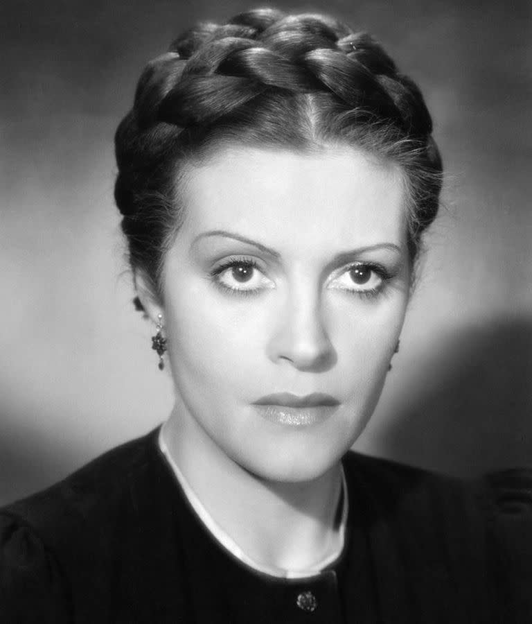 La actriz alemana Sybille Schmitz en 1942