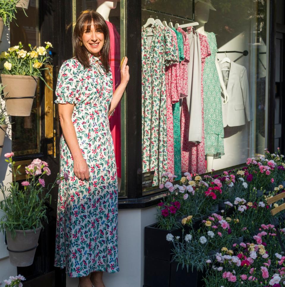 Cameron was keen to be involved in the Belgravia in Bloom festival after her fashion label's flagship store recently opened