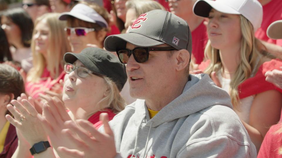 Hoover High School graduate Eddie McClintock is shown during a scene in "Miracle at Manchester," a new movie in which he both starred and directed. The film will be shown Saturday and Sunday at Canton Palace Theatre.