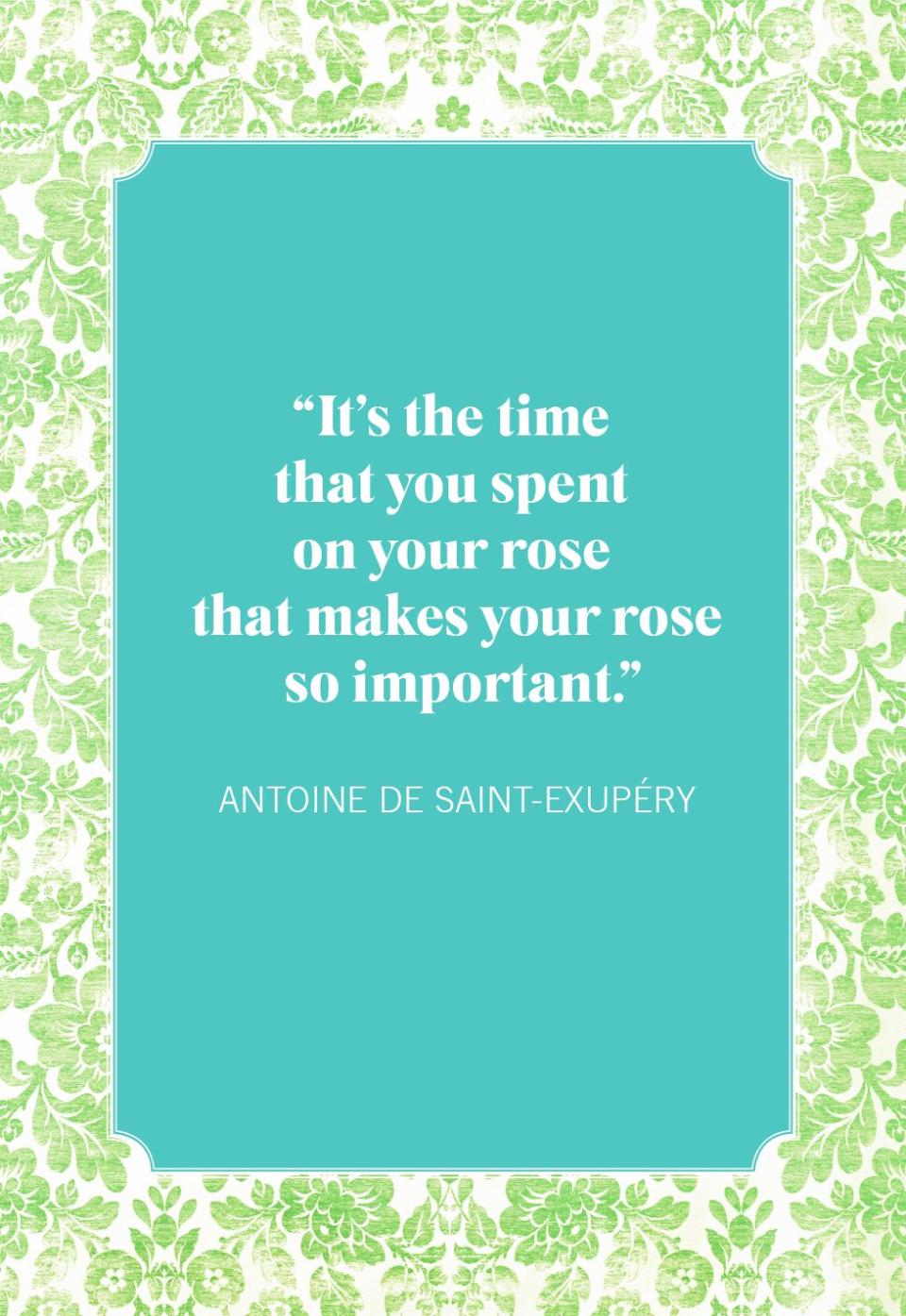 flower quotes antoine de saint exupery