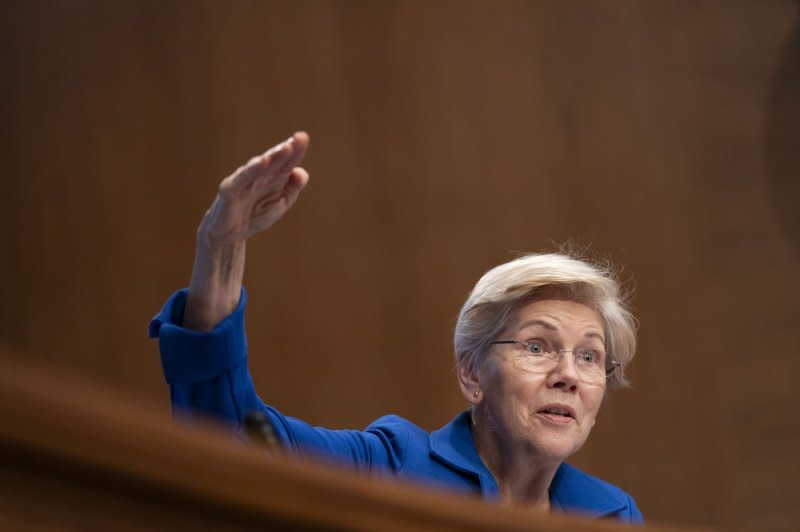 “Republicans talk a big game,” Sen. Elizabeth Warren, D-Mass, said Thursday on social media, adding how “talk is cheap” as she predicted Senate Republicans would “vote to block protections for IVF, just like they did for contraception.” File Photo by Bonnie Cash/UPI