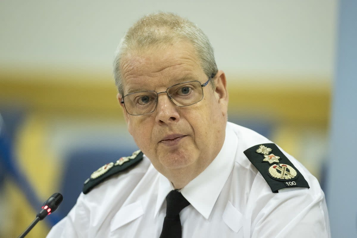 PSNI Chief Constable Simon Byrne is reported to be on holiday (Liam McBurney/PA)