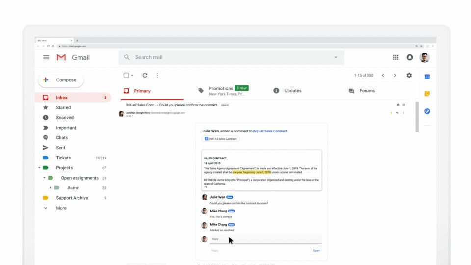 Google is finally ready to bring its fast-loading AMP tech to Gmail after morethan a year of testing