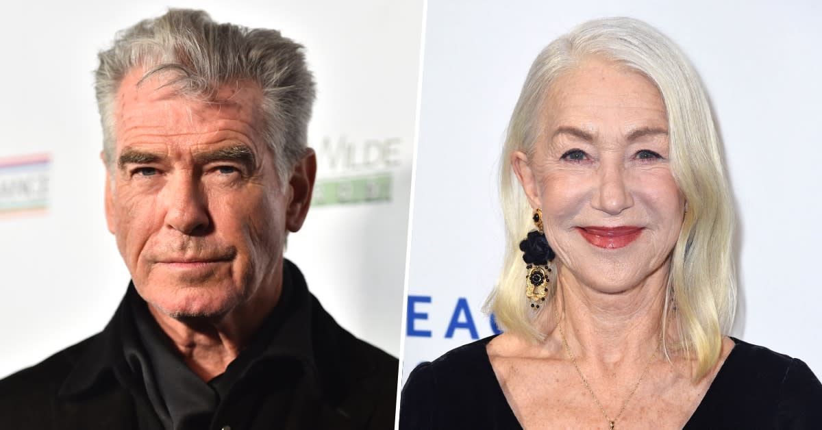  Pierce Brosnan and Helen Mirren. 