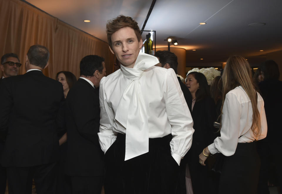 Eddie Redmayne attends the 29th annual Screen Actors Guild Awards on Sunday, Feb. 26, 2023, at the Fairmont Century Plaza in Los Angeles. (Richard Shotwell/Invision/AP)