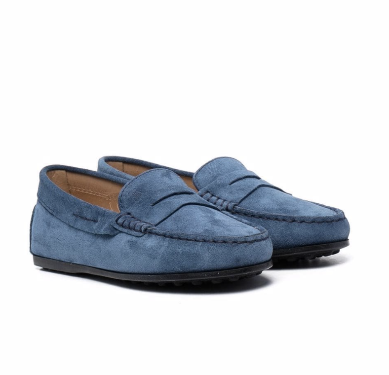 25) slip-on suede loafers