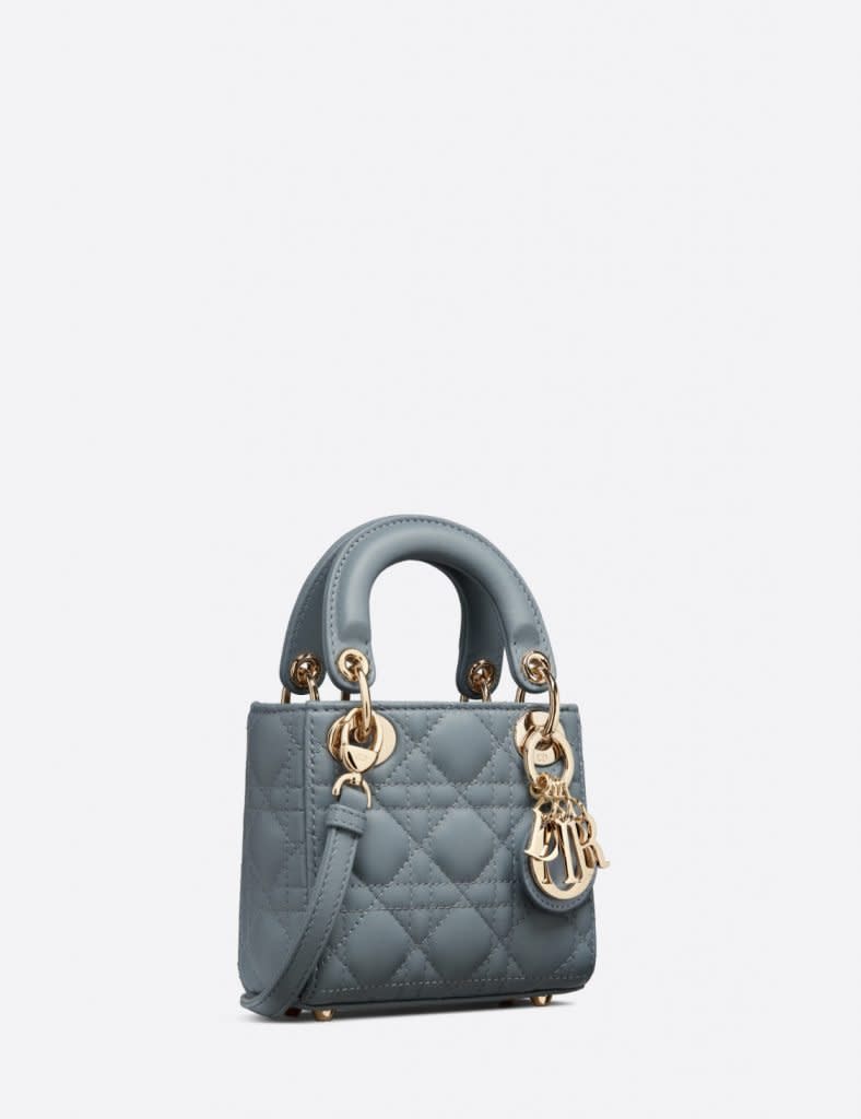 MICRO LADY DIOR BAG Cloud Blue Cannage Lambskin $27,500