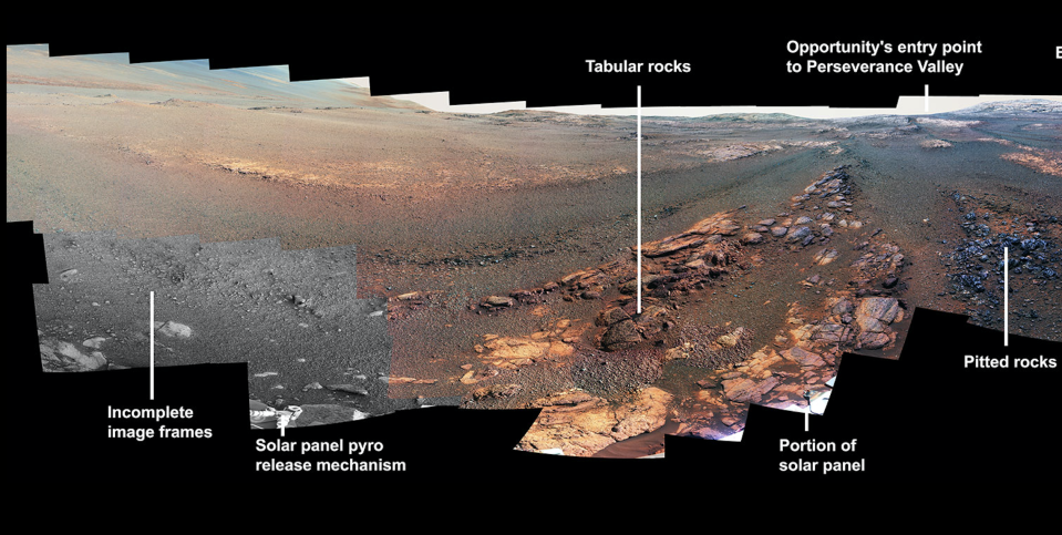 It captured one last panorama (NASA)