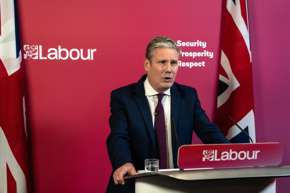 Keir Starmer pictured at a press conference after the prime minister’s confidence vote (Getty Images)