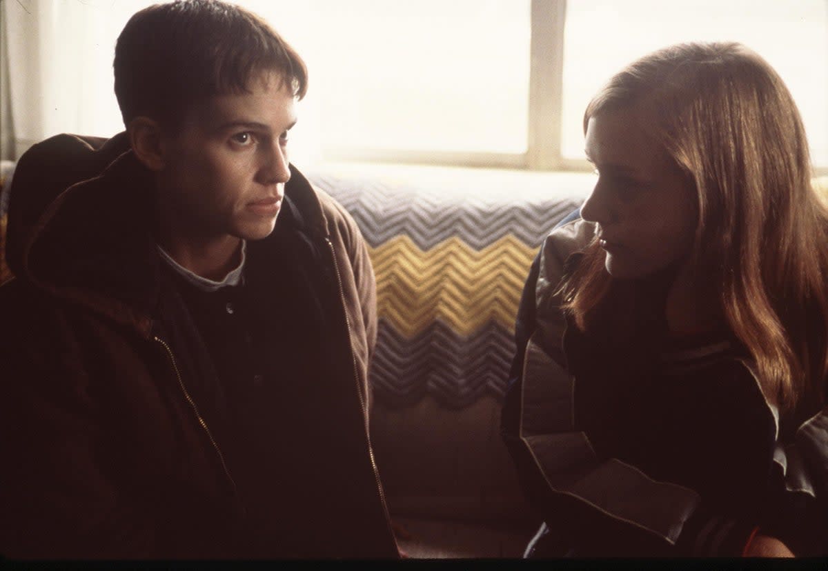 Boys Don’t Cry: Hilary Swank and Chloë Sevigny as Brandon Teena and Lana Tisdel (Getty)