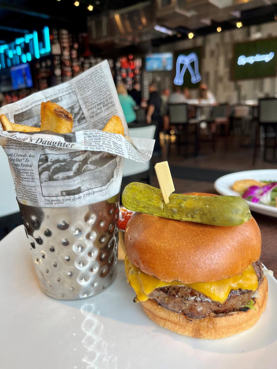 Stones Throw's 8-ounce Wagyu burger with steak fries makes our list of top 10 dishes in 2023, part II.