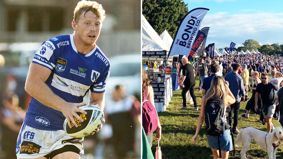 Lachie Miller, pictured here in action for the Newtown Jets at Henson Park.