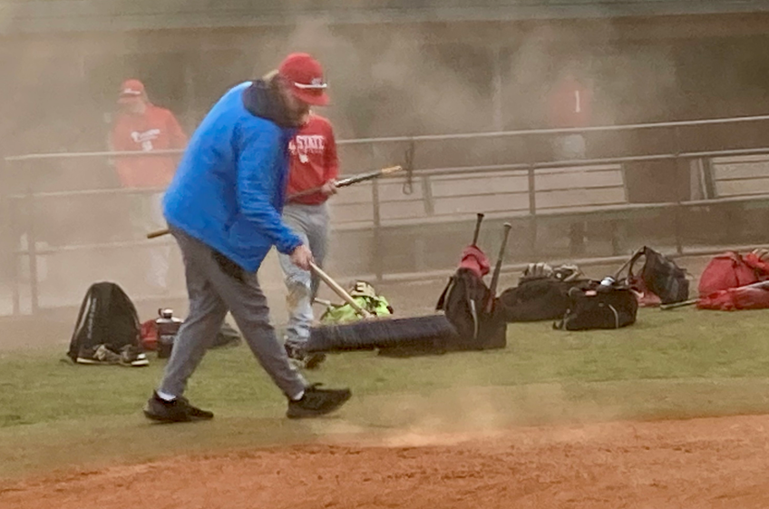 Carter Vrabel, the son of Tennessee Titans coach Mike Vrabel, is one of the better players on the Volunteer State baseball team who doesn't mind doing the dirty work like sweeping the pitchers mound to be part of a team.