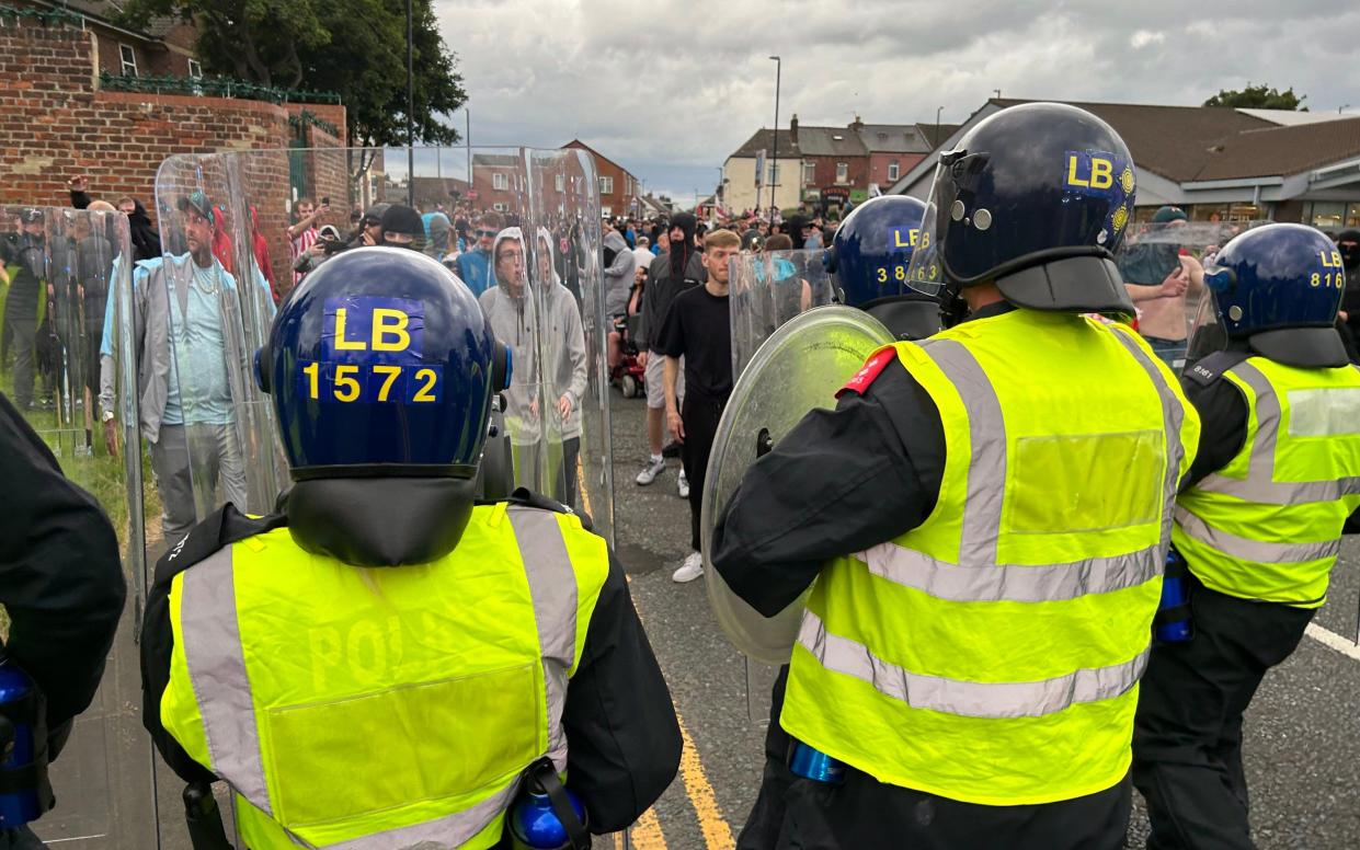 Tensions boil over as protesters gather at Millfield Mosque in Sunderland