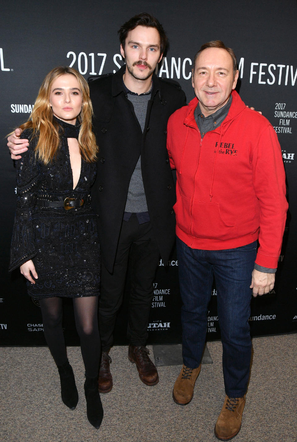 Zoey Deutch, Nicholas Hoult, and Kevin Space