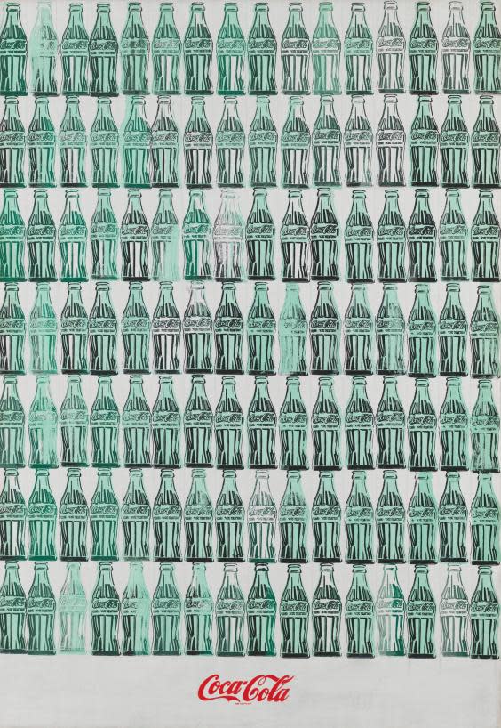 ‘Green Coca-Cola Bottles’, 1962 (© The Andy Warhol Foundation for the Visual Arts)