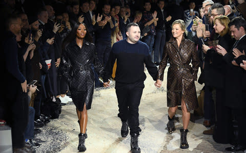 Kim Jones Louis Vuitton Naomi Campbell and Kate Moss - Credit: WireImage