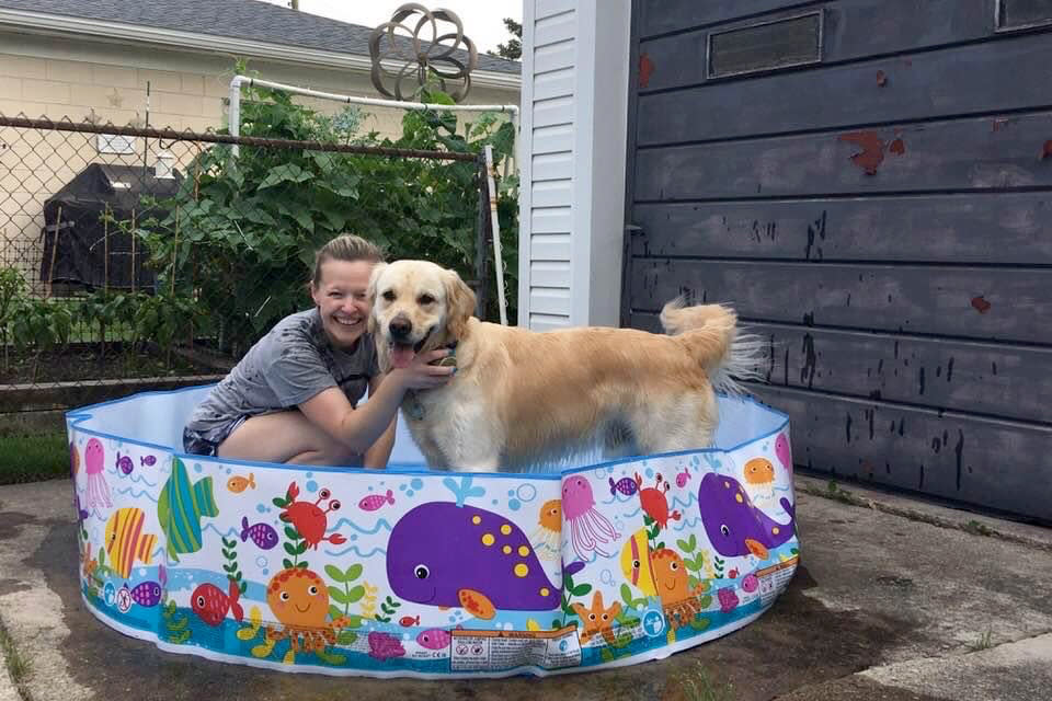 Holly LaMontagne relaxes with her dog, Howie. (Courtesy Holly LaMontagne)