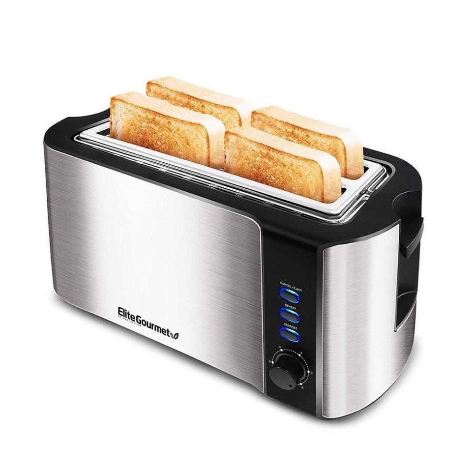 3) Elite Gourmet Cool Touch Long Slot Toaster