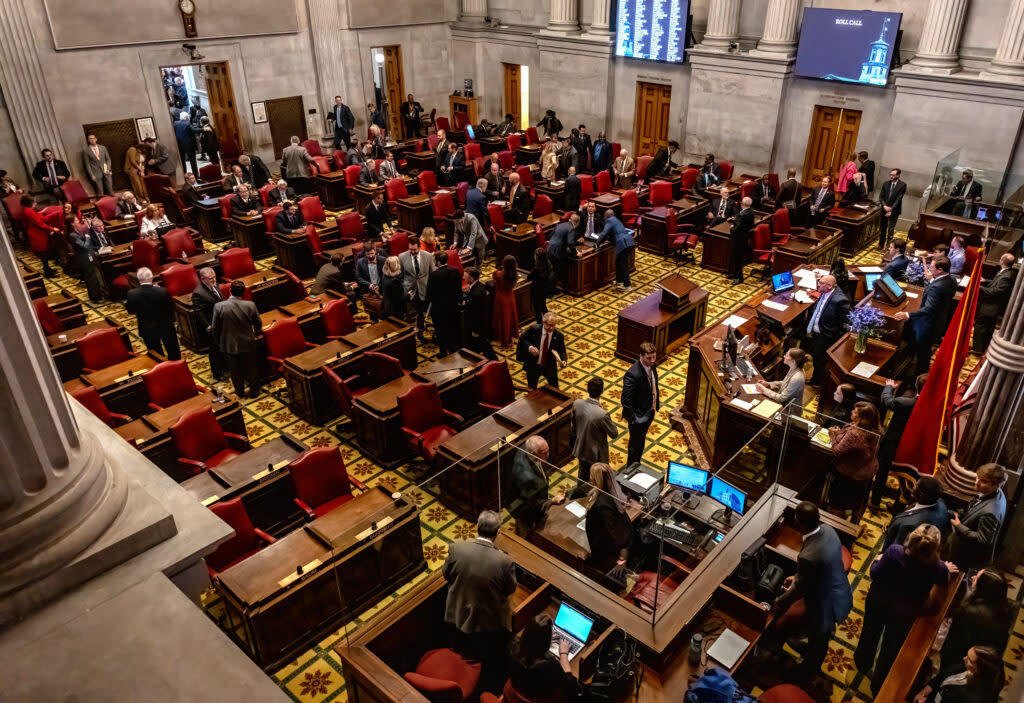 The Tennessee House of Representatives on the first day of the 2024 legislative session. (Photo: John Partipilo)