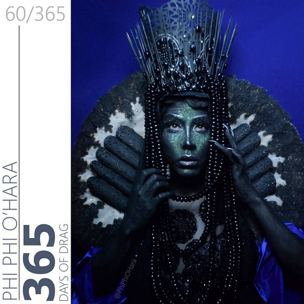 Drag queen creates incredible transformations for 365 day photo challenge