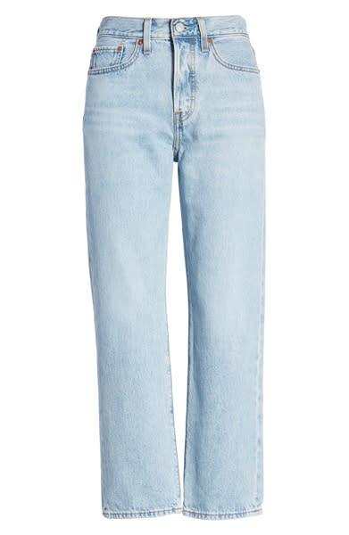 Levi's 501 Wedgie High Waist Crop Straight Leg Jeans