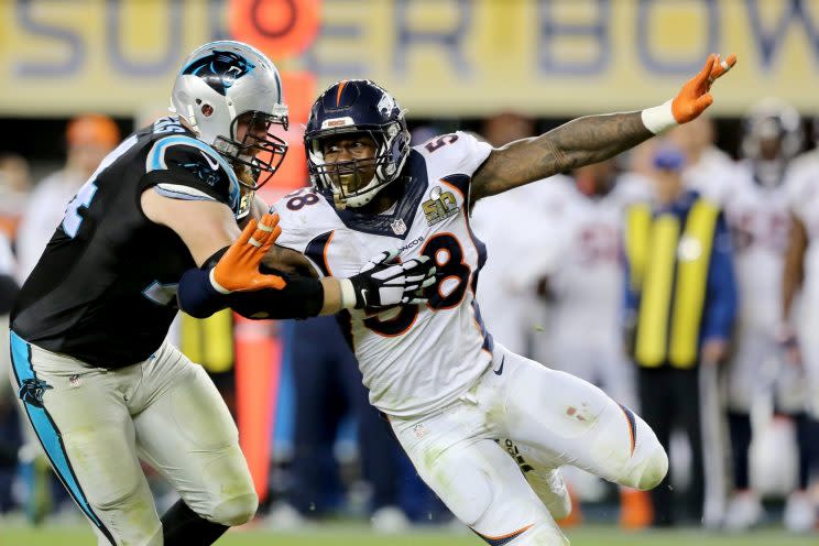 Von Miller was Super Bowl 50 MVP. (AP)