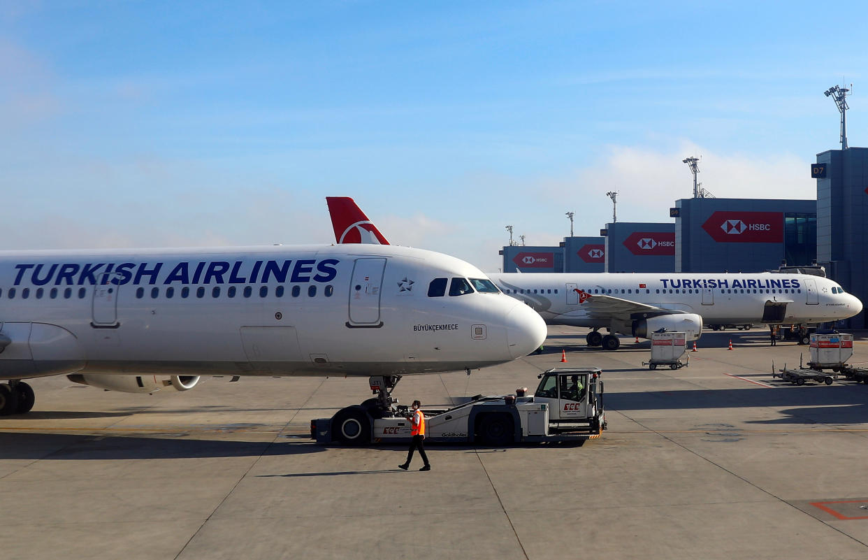 Turkish Airlines planes sit at Istanbul New Airport, Turkey May 27, 2019. REUTERS/Amr Abdallah Dalsh
