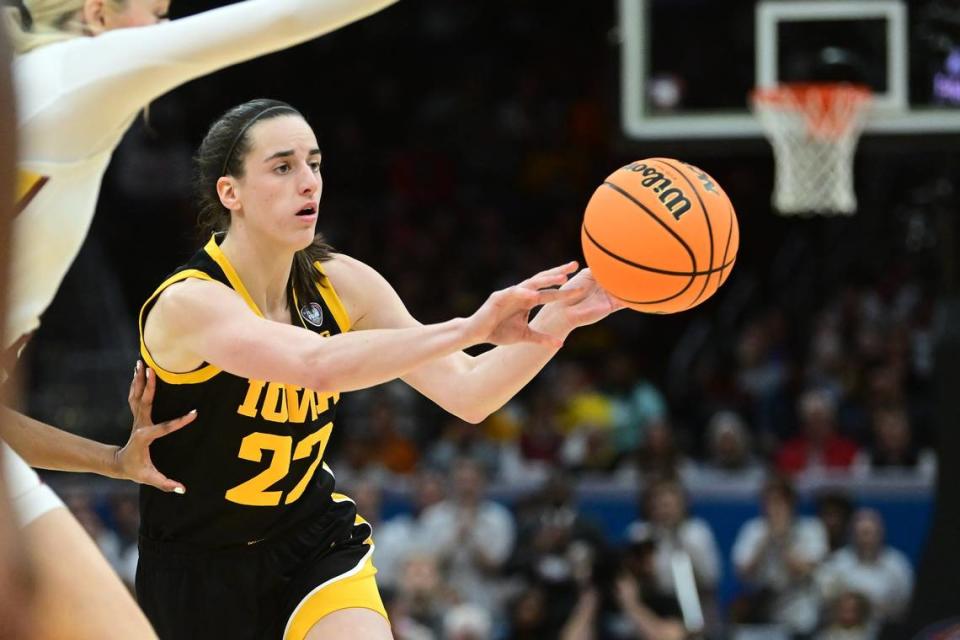 Iowa star Caitlin Clark is expected to the be the No. 1 pick in Monday night’s WNBA draft. Ken Blaze/USA TODAY NETWORK