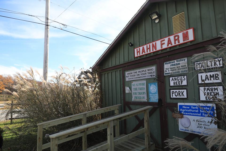 The farm stand at Hahn Farm in Salt Point on November 15, 2023. Hahn Farm will have pre-cut and cut your own Christmas Trees for sale during this holiday season.