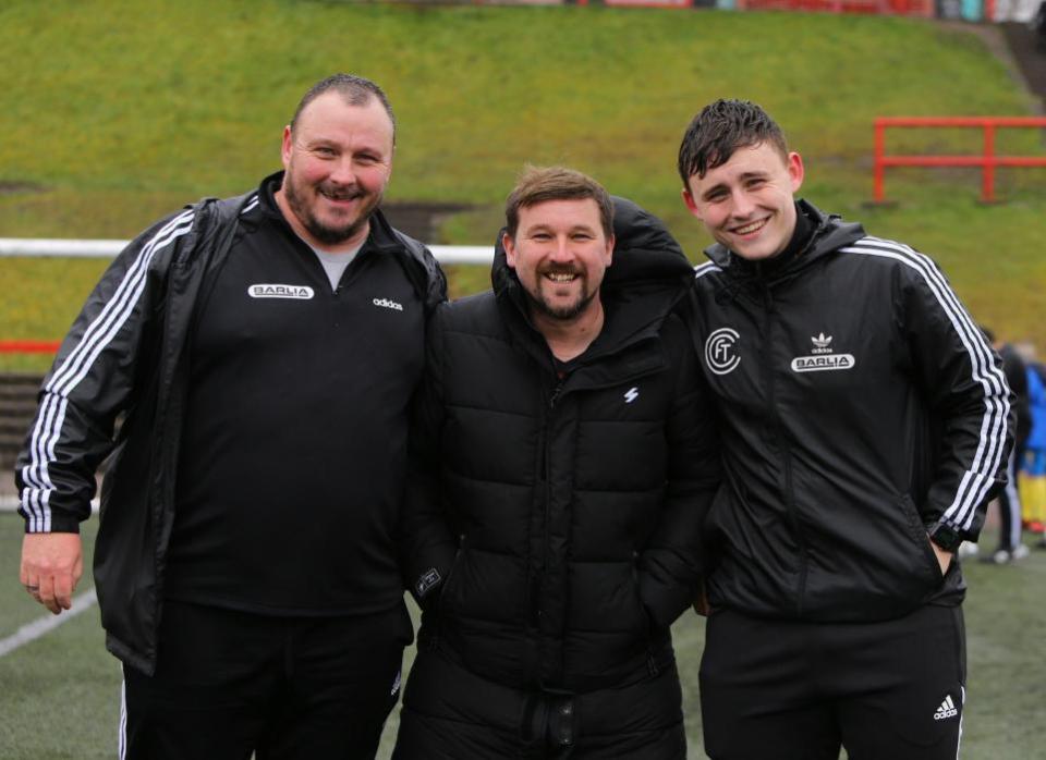 Glasgow Times: Coaches Tam Simpson, Derek Reid and Ryan McMillan