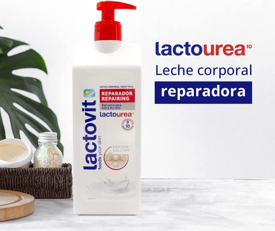 Lactovit - Crema Corporal Lactourea - Hidratante y Reparadora - 400 ml - Ideal para Pieles Secas o Extra Secas - Doble Acción que Capta la Humedad/Amazon.com.mx