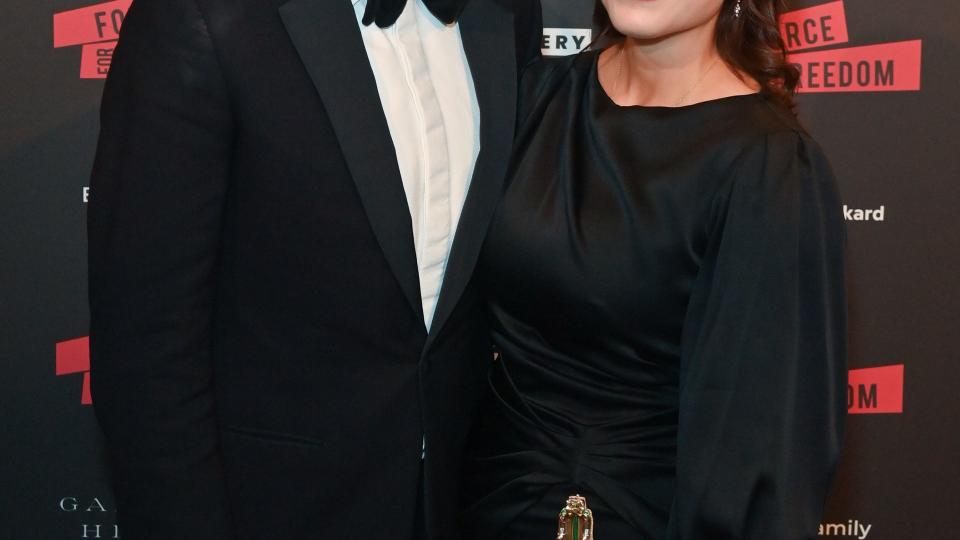 Jack Brooksbank and Princess Eugenie of York attend The Anti Slavery Collective's inaugural Winter Gala at Battersea Arts Centre 