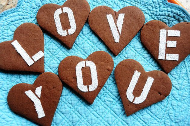 Chocolate Valentine Cookies