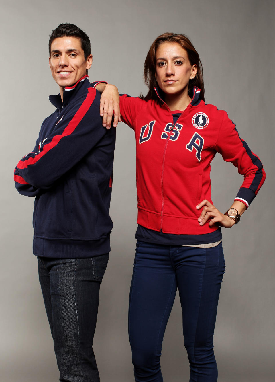 Taekwondo athletes and brother and sister, Diana Lopez and Steven Lopez pose for a portrait during the 2012 Team USA Media Summit on May 13, 2012 in Dallas, Texas. (Photo by Nick Laham/Getty Images)