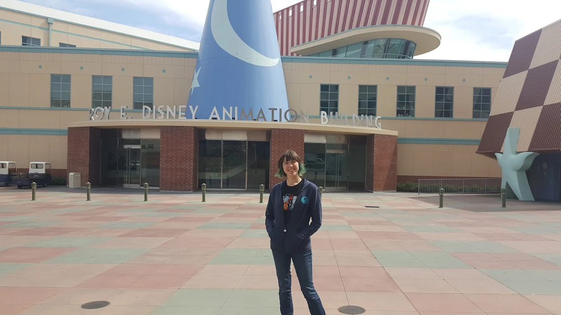 Lexy Naut while she was working at Disney Studios in California in 2017.