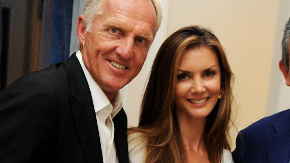 Greg Norman and wife Kirsten Kutner, pictured here at OMEGA House in 2012.