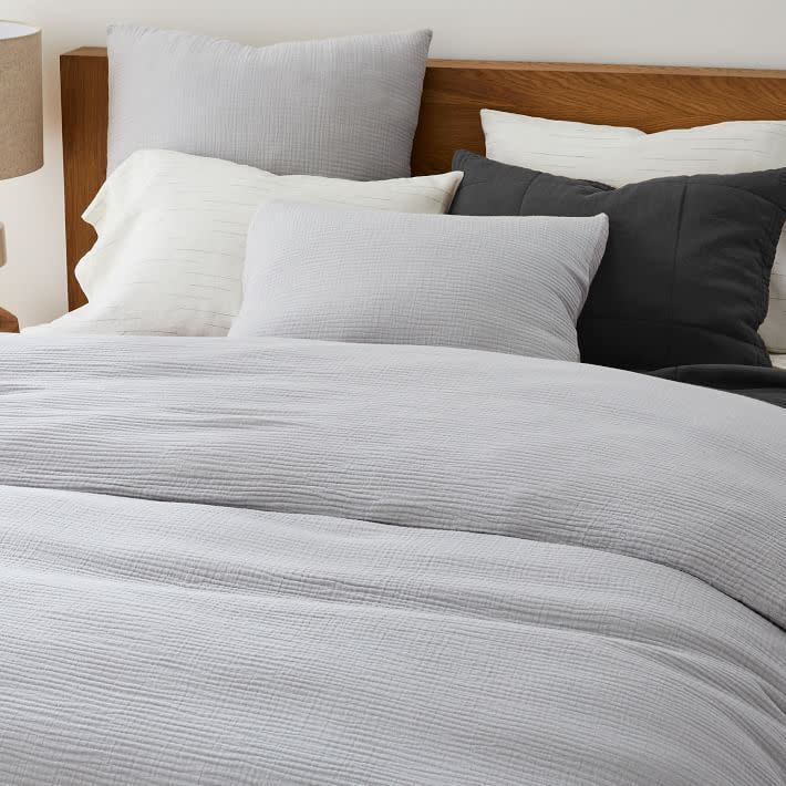 <p><a href="https://go.redirectingat.com?id=74968X1596630&url=https%3A%2F%2Fwww.westelm.com%2Fproducts%2Fdreamy-gauze-cotton-duvet-cover-shams-b3469&sref=https%3A%2F%2Fwww.cosmopolitan.com%2Flifestyle%2Fg28246000%2Fbest-duvet-covers%2F" rel="nofollow noopener" target="_blank" data-ylk="slk:Shop Now;elm:context_link;itc:0;sec:content-canvas" class="link rapid-noclick-resp">Shop Now</a></p><p>Dreamy Gauze Cotton Duvet Cover</p><p>$150.00</p><p>westelm.com</p><span class="copyright">West Elm</span>