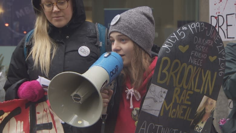 Advocates gather in downtown Toronto to demand decriminalization of drugs