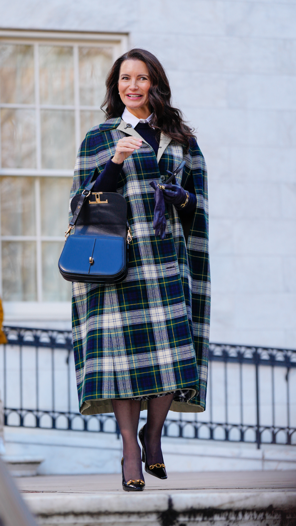 The statement tartan coat