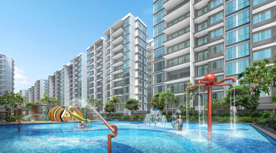 Wading pool in Treasure at Tampines condo