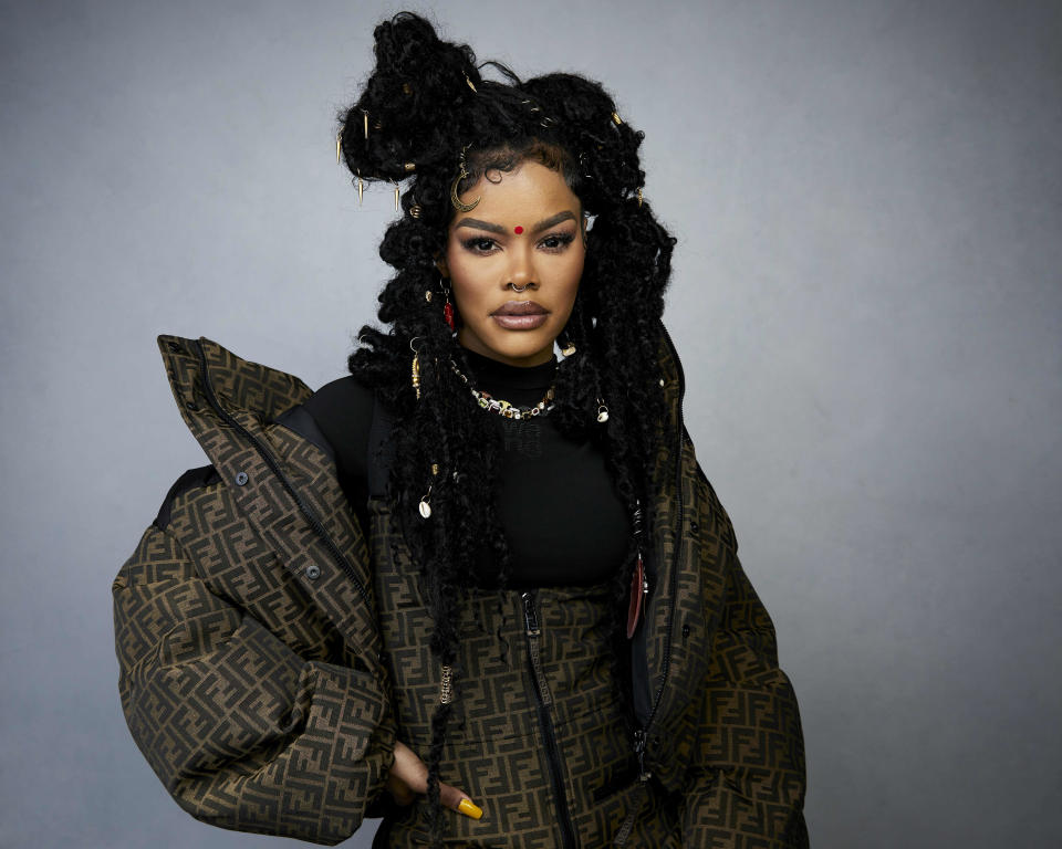 FILE - Teyana Taylor poses for a portrait to promote the film "A Thousand and One" at the Latinx House during the Sundance Film Festival on Sunday, Jan. 22, 2023, in Park City, Utah. (Photo by Taylor Jewell/Invision/AP, File)