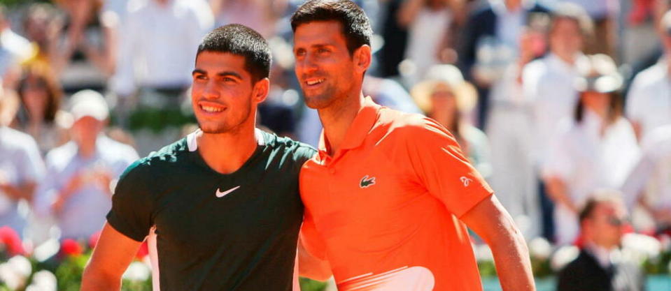 Le duel Alcaraz-Djokovic promet d'être musclé  - Credit:LAURENT LAIRYS / Laurent Lairys / DPPI via AFP