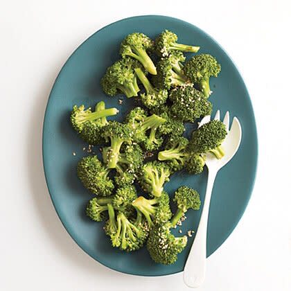 <p>It's amazing what a little seasoning can do for the simplest and of sides—our Sesame Broccoli. </p><p><a href="https://www.myrecipes.com/recipe/sesame-broccoli-3" rel="nofollow noopener" target="_blank" data-ylk="slk:Sesame Broccoli Recipe;elm:context_link;itc:0" class="link ">Sesame Broccoli Recipe</a></p>