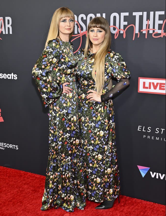 Holly Laessig and Jess Wolfe of Lucius at the 31st Annual MusiCares Person of the Year Gala - Credit: Brian Friedman for Variety